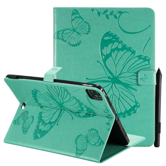 Pressed Printing Butterfly Pattern Horizontal Flip Leather Case with Holder & Card Slots & Wallet & Sleep / Wake-up Function
