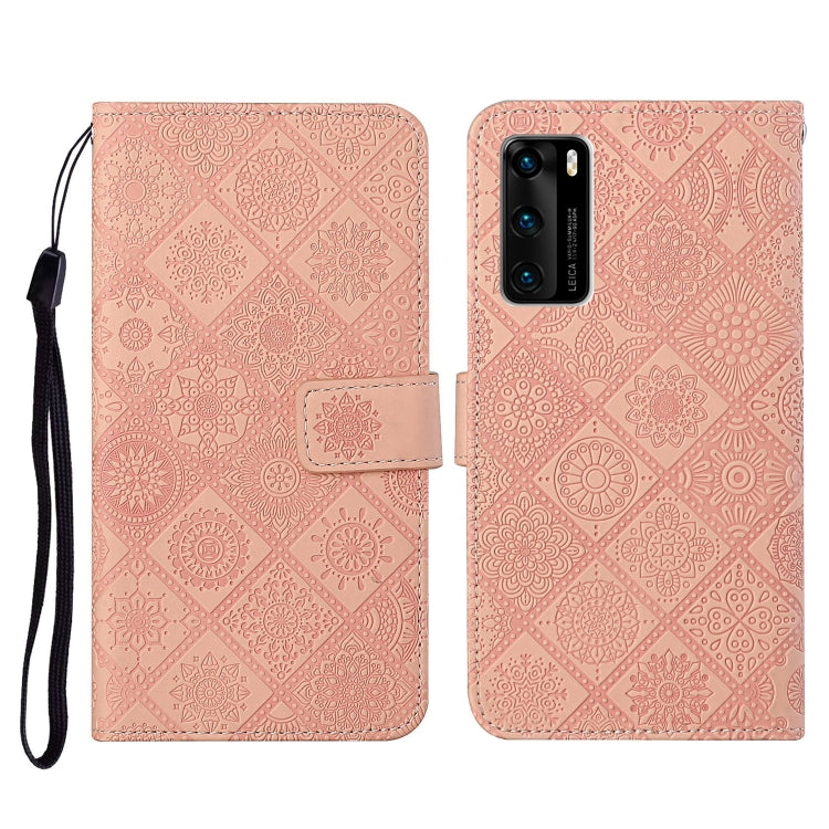 Ethnic Style Embossed Pattern Horizontal Flip Leather Case with Holder & Card Slots & Wallet & Lanyard, For Huawei P smart 2021, For Huawei P smart 2020, For Huawei P Smart Z / Y9 Prime 2019, For Huawei P40, For Huawei P40 lite / nova 6 SE�������������...