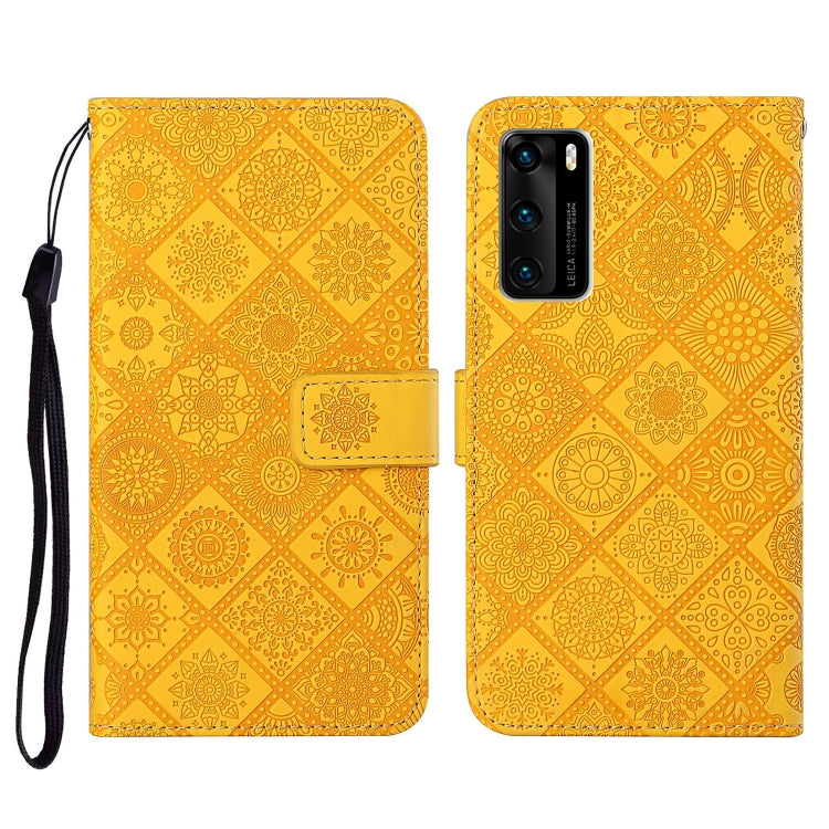 Ethnic Style Embossed Pattern Horizontal Flip Leather Case with Holder & Card Slots & Wallet & Lanyard, For Huawei P smart 2021, For Huawei P smart 2020, For Huawei P Smart Z / Y9 Prime 2019, For Huawei P40, For Huawei P40 lite / nova 6 SE�������������...