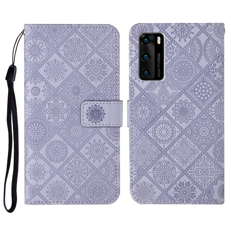 Ethnic Style Embossed Pattern Horizontal Flip Leather Case with Holder & Card Slots & Wallet & Lanyard, For Huawei P smart 2021, For Huawei P smart 2020, For Huawei P Smart Z / Y9 Prime 2019, For Huawei P40, For Huawei P40 lite / nova 6 SE�������������...