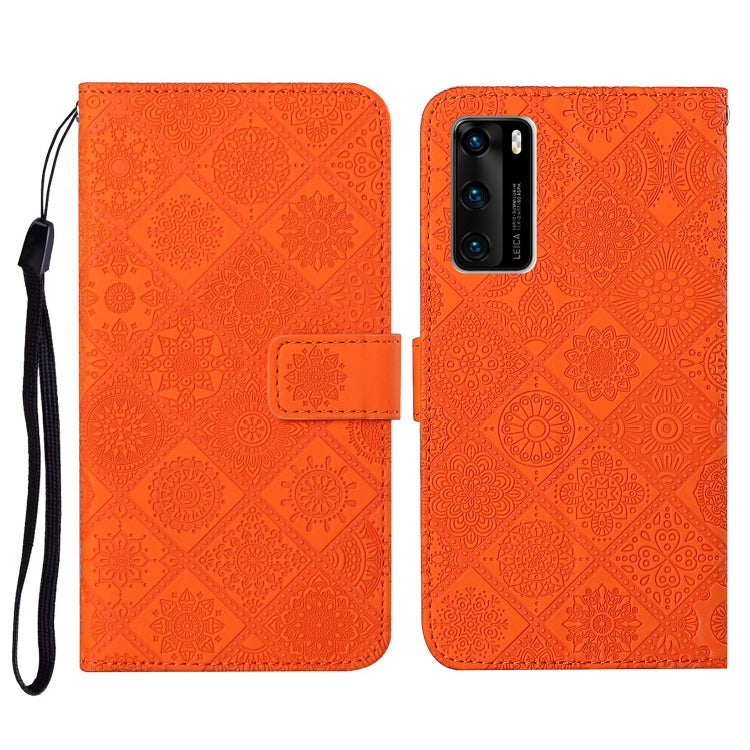 Ethnic Style Embossed Pattern Horizontal Flip Leather Case with Holder & Card Slots & Wallet & Lanyard, For Huawei P smart 2021, For Huawei P smart 2020, For Huawei P Smart Z / Y9 Prime 2019, For Huawei P40, For Huawei P40 lite / nova 6 SE�������������...