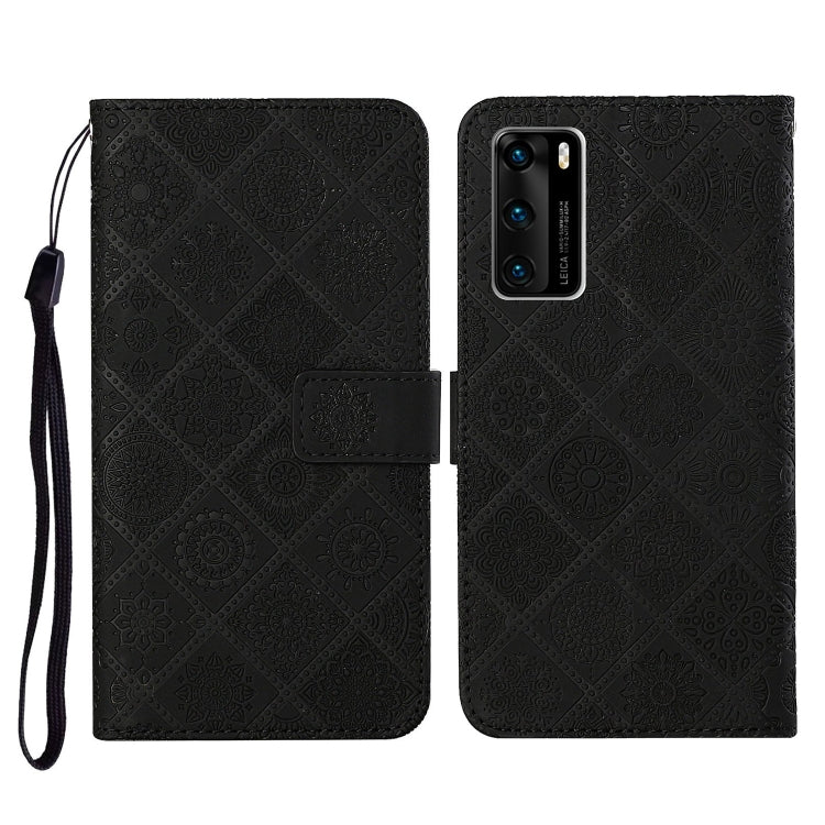 Ethnic Style Embossed Pattern Horizontal Flip Leather Case with Holder & Card Slots & Wallet & Lanyard, For Huawei P smart 2021, For Huawei P smart 2020, For Huawei P Smart Z / Y9 Prime 2019, For Huawei P40, For Huawei P40 lite / nova 6 SE�������������...
