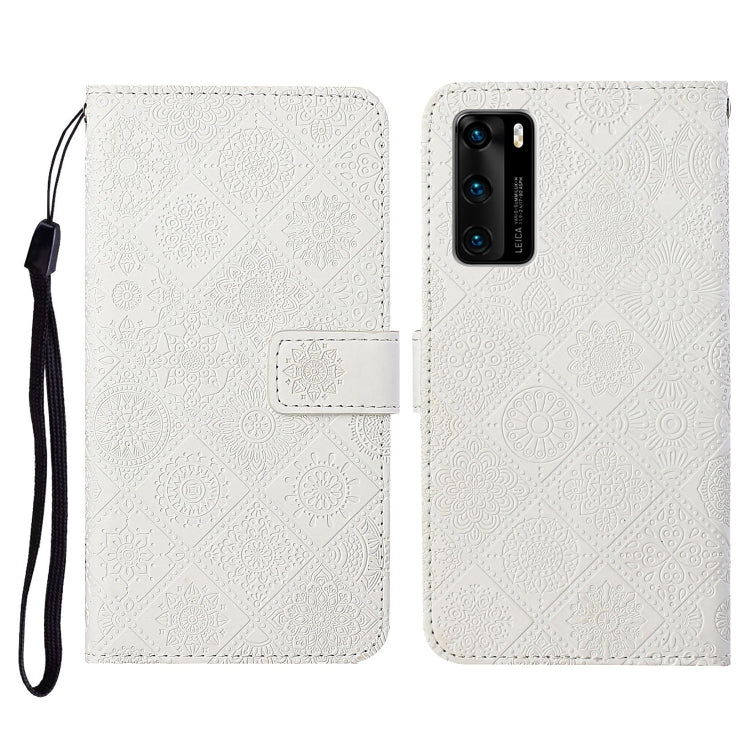 Ethnic Style Embossed Pattern Horizontal Flip Leather Case with Holder & Card Slots & Wallet & Lanyard, For Huawei P smart 2021, For Huawei P smart 2020, For Huawei P Smart Z / Y9 Prime 2019, For Huawei P40, For Huawei P40 lite / nova 6 SE�������������...