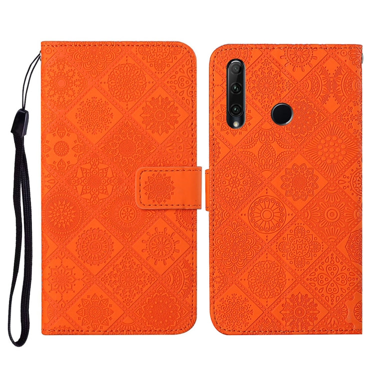 Ethnic Style Embossed Pattern Horizontal Flip Leather Case with Holder & Card Slots & Wallet & Lanyard, Huawei Honor 20 lite / 10i, For Huawei Y7 (2019), For Huawei P smart 2019 / Honor 10 Lite, For Huawei Honor 8X