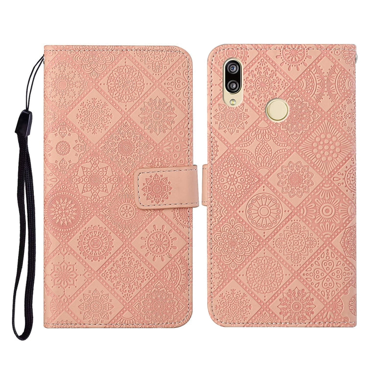 Ethnic Style Embossed Pattern Horizontal Flip Leather Case with Holder & Card Slots & Wallet & Lanyard, Huawei Honor 20 lite / 10i, For Huawei Y7 (2019), For Huawei P smart 2019 / Honor 10 Lite, For Huawei Honor 8X