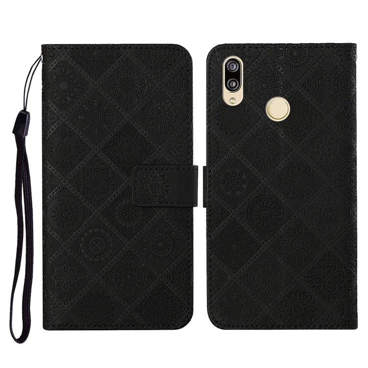 Ethnic Style Embossed Pattern Horizontal Flip Leather Case with Holder & Card Slots & Wallet & Lanyard, Huawei Honor 20 lite / 10i, For Huawei Y7 (2019), For Huawei P smart 2019 / Honor 10 Lite, For Huawei Honor 8X