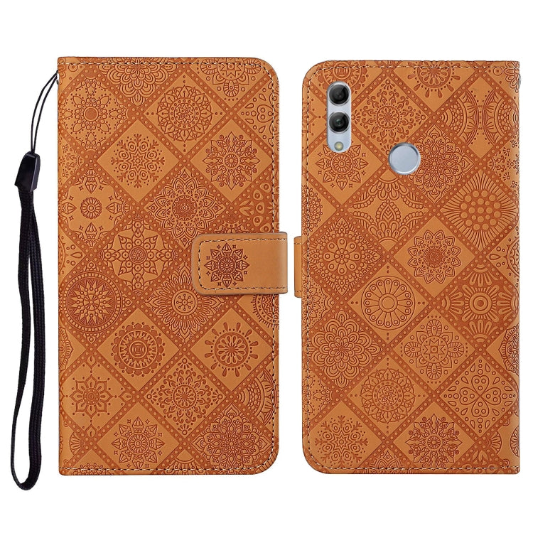 Ethnic Style Embossed Pattern Horizontal Flip Leather Case with Holder & Card Slots & Wallet & Lanyard, Huawei Honor 20 lite / 10i, For Huawei Y7 (2019), For Huawei P smart 2019 / Honor 10 Lite, For Huawei Honor 8X