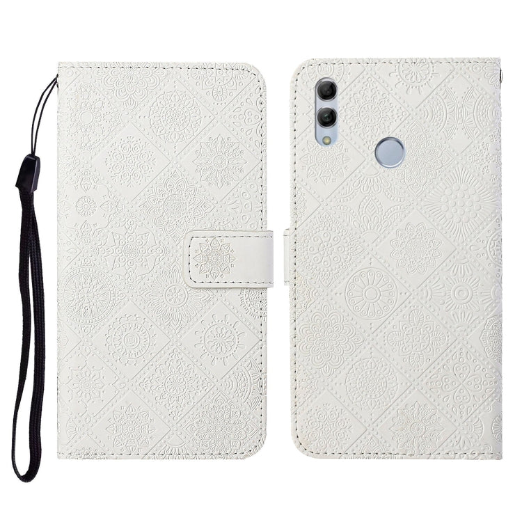 Ethnic Style Embossed Pattern Horizontal Flip Leather Case with Holder & Card Slots & Wallet & Lanyard, Huawei Honor 20 lite / 10i, For Huawei Y7 (2019), For Huawei P smart 2019 / Honor 10 Lite, For Huawei Honor 8X