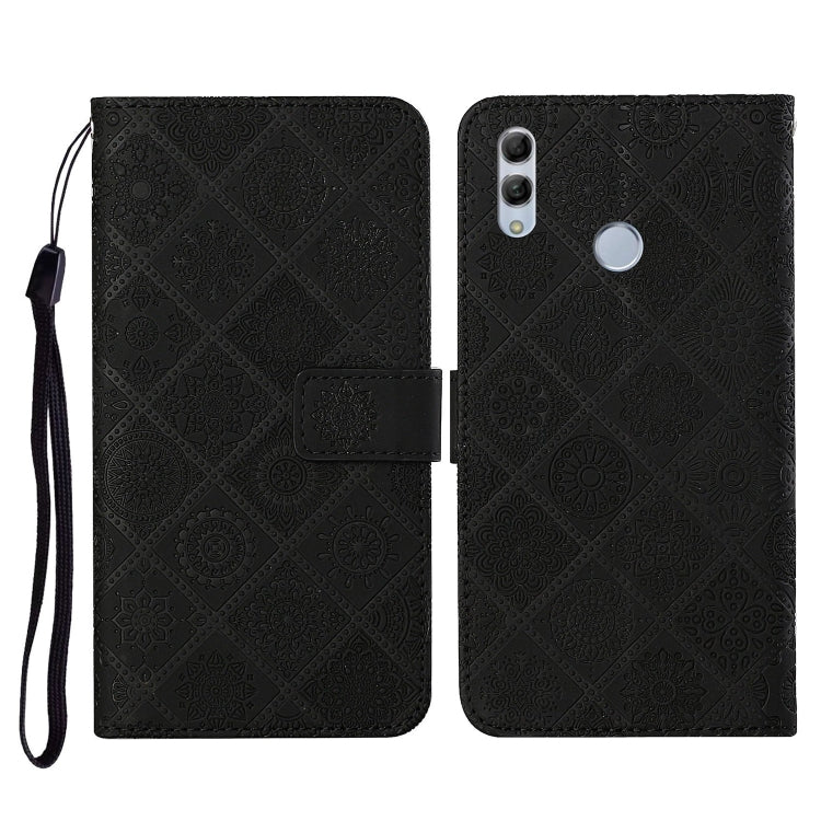 Ethnic Style Embossed Pattern Horizontal Flip Leather Case with Holder & Card Slots & Wallet & Lanyard, Huawei Honor 20 lite / 10i, For Huawei Y7 (2019), For Huawei P smart 2019 / Honor 10 Lite, For Huawei Honor 8X
