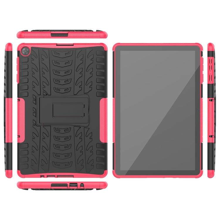 Tire Texture Shockproof TPU+PC Protective Case with Holder, For Huawei MatePad T10/T10S/Enjoy 2, For Xiaomi Mi 10T Lite 5G