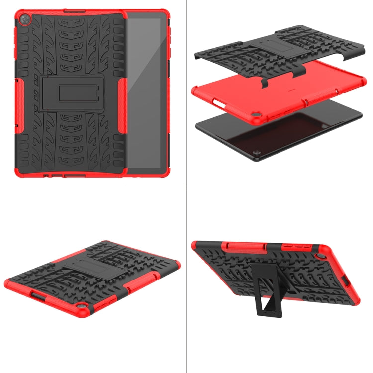 Tire Texture Shockproof TPU+PC Protective Case with Holder, For Huawei MatePad T10/T10S/Enjoy 2, For Xiaomi Mi 10T Lite 5G