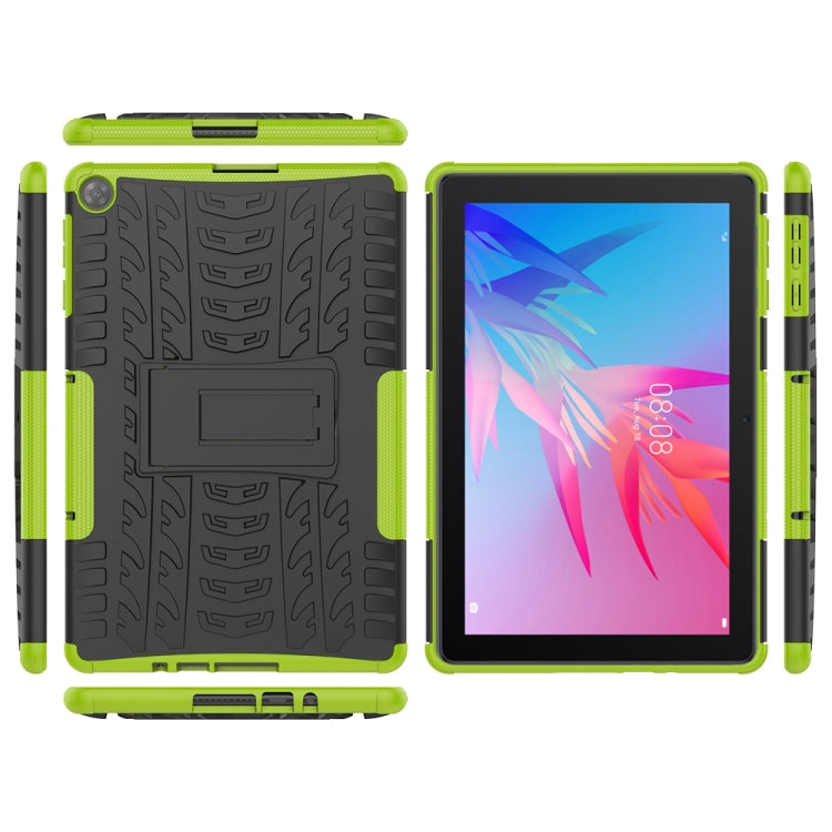 Tire Texture Shockproof TPU+PC Protective Case with Holder, For Huawei MatePad T10/T10S/Enjoy 2, For Xiaomi Mi 10T Lite 5G