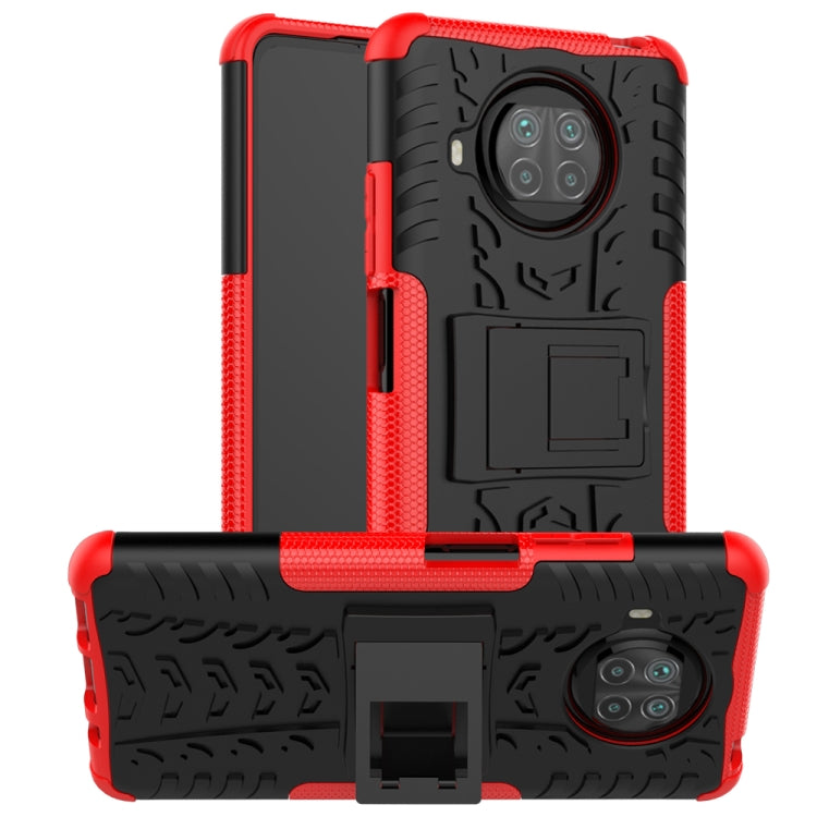 Tire Texture Shockproof TPU+PC Protective Case with Holder, For Huawei MatePad T10/T10S/Enjoy 2, For Xiaomi Mi 10T Lite 5G