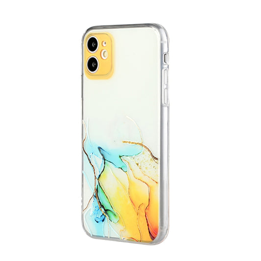 Hollow Marble Pattern TPU Straight Edge Fine Hole Protective Case