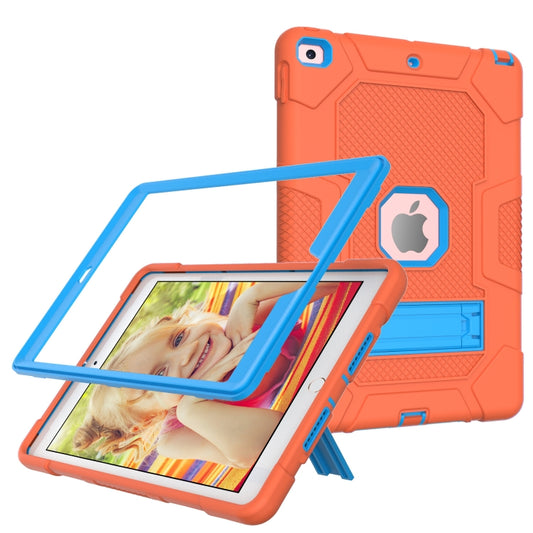 Contrast Color Robot Shockproof Silicone + PC Protective Case with Holder