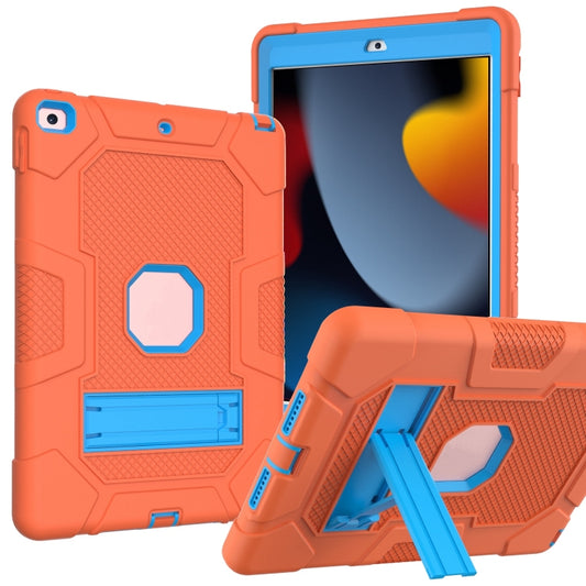 Contrast Color Robot Shockproof Silicone + PC Protective Case with Holder