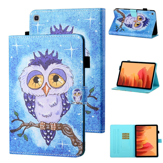 Coloured Drawing Stitching Horizontal Flip Leather Case with Holder & Card Slot & Sleep / Wake-up Function
