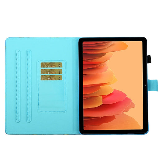 Coloured Drawing Stitching Horizontal Flip Leather Case with Holder & Card Slot & Sleep / Wake-up Function