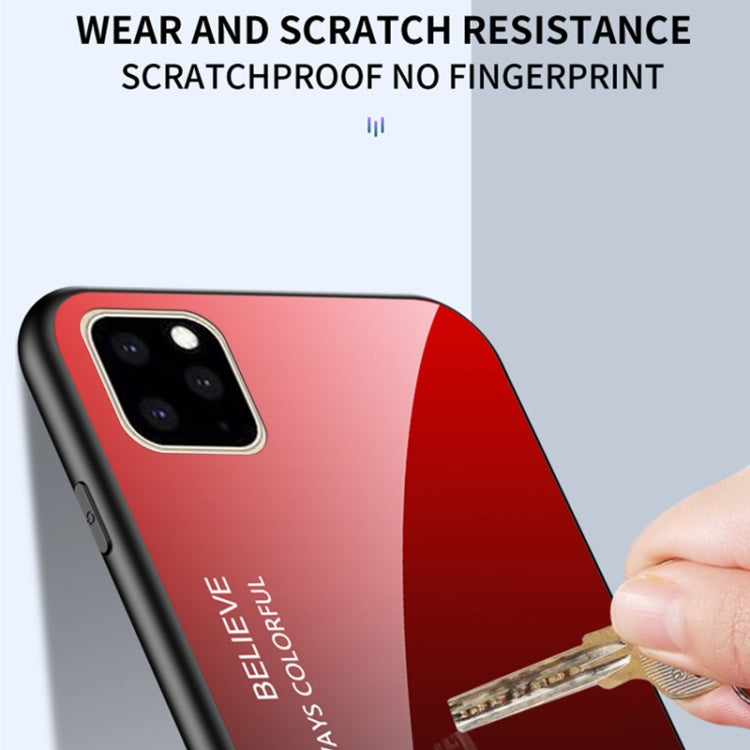 Gradient Color Glass Case, For iPhone 11 Pro, For iPhone 11 Pro Max, For iPhone 11