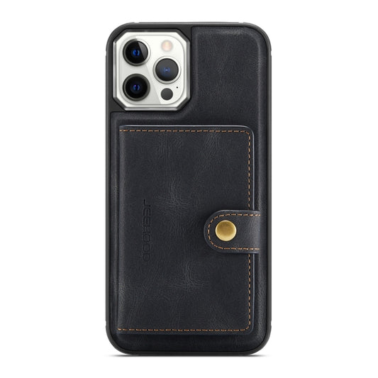 JEEHOOD Retro Magnetic Detachable Leather Case with Wallet & Card Slot & Holder