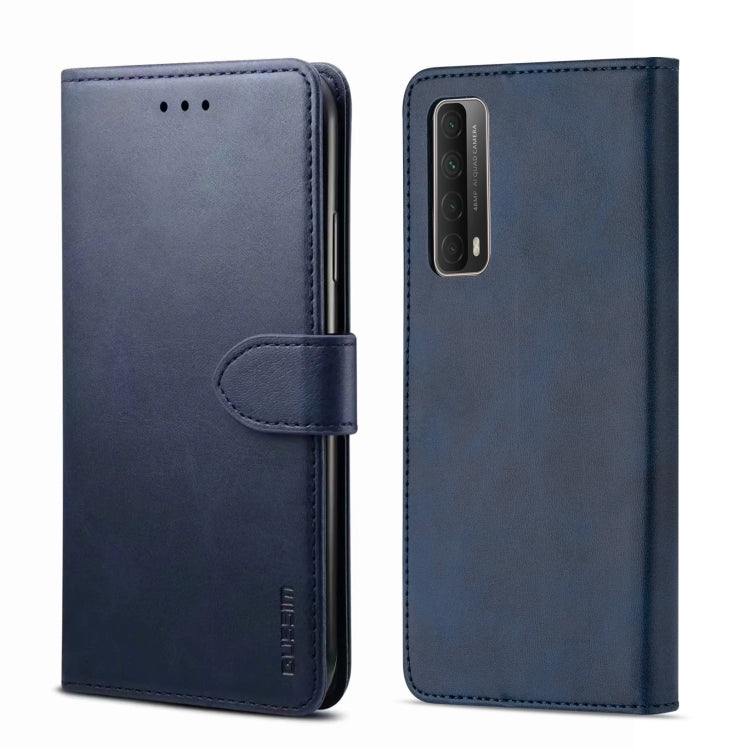 GUSSIM GS-001 Business Style Horizontal Flip Skin Feel PU Leather Case with Holder & Card Slots & Wallet & Photo Frame, For Huawei P Smart 2021