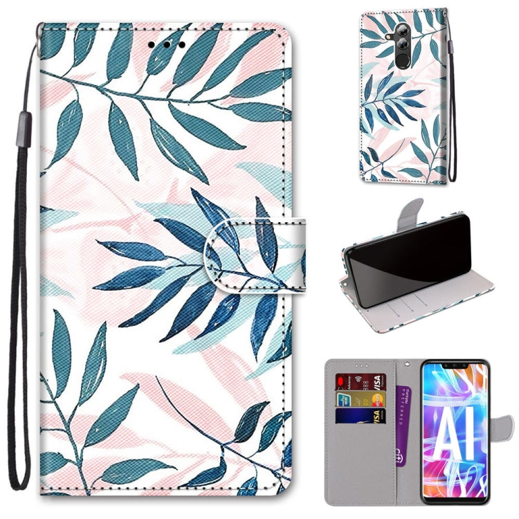 Coloured Drawing Cross Texture Horizontal Flip PU Leather Case with Holder & Card Slots & Wallet & Lanyard, For Huawei Mate 20 Lite / Maimang 7, For Huawei nova 6 SE / P40 Lite, For Huawei P smart 2020, For Huawei P20 Lite / nova 3e