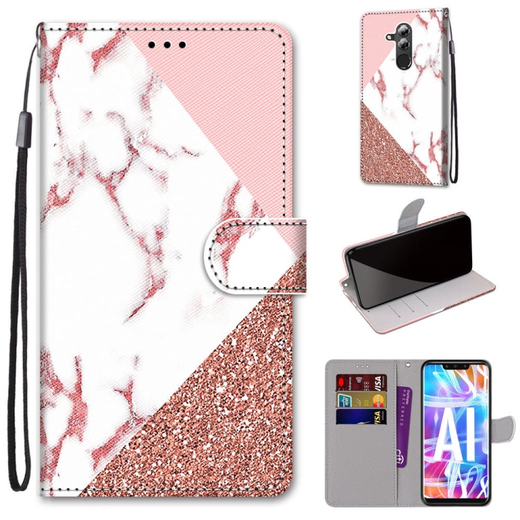 Coloured Drawing Cross Texture Horizontal Flip PU Leather Case with Holder & Card Slots & Wallet & Lanyard, For Huawei Mate 20 Lite / Maimang 7, For Huawei nova 6 SE / P40 Lite, For Huawei P smart 2020, For Huawei P20 Lite / nova 3e