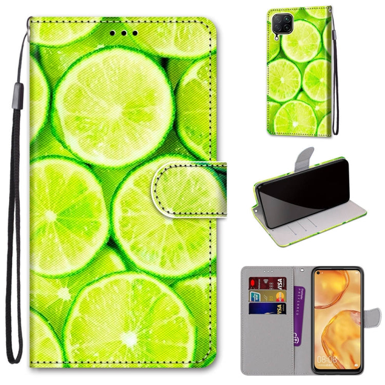 Coloured Drawing Cross Texture Horizontal Flip PU Leather Case with Holder & Card Slots & Wallet & Lanyard, For Huawei Mate 20 Lite / Maimang 7, For Huawei nova 6 SE / P40 Lite, For Huawei P smart 2020, For Huawei P20 Lite / nova 3e