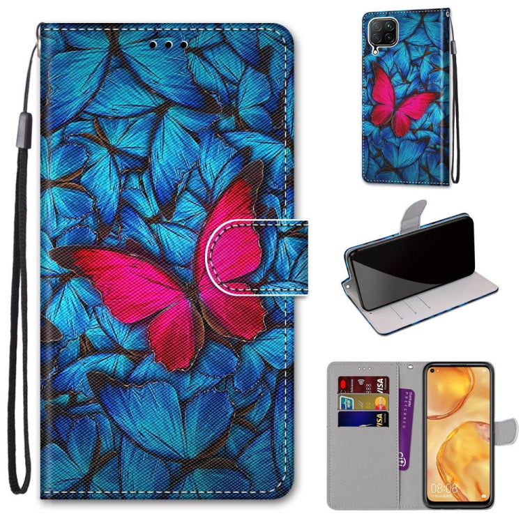 Coloured Drawing Cross Texture Horizontal Flip PU Leather Case with Holder & Card Slots & Wallet & Lanyard, For Huawei Mate 20 Lite / Maimang 7, For Huawei nova 6 SE / P40 Lite, For Huawei P smart 2020, For Huawei P20 Lite / nova 3e