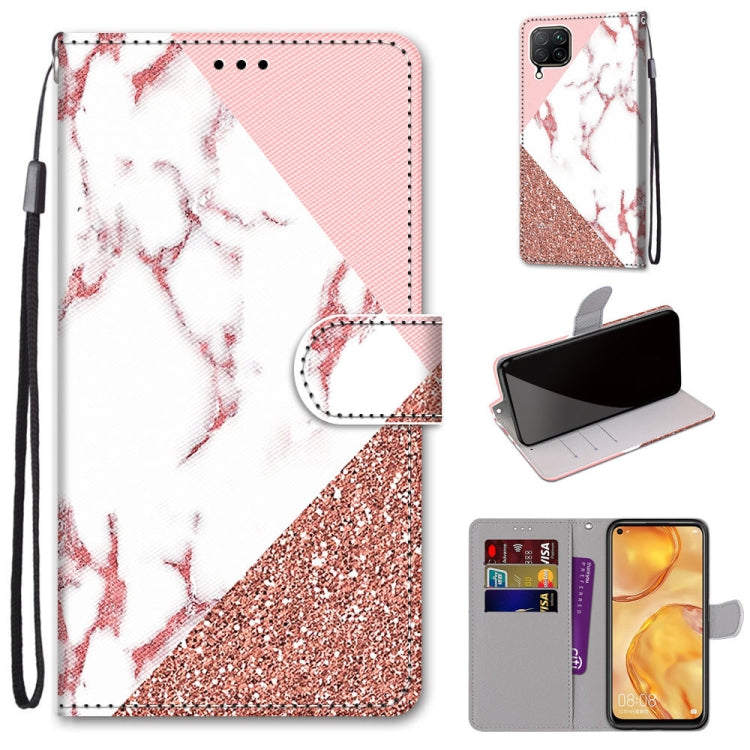 Coloured Drawing Cross Texture Horizontal Flip PU Leather Case with Holder & Card Slots & Wallet & Lanyard, For Huawei Mate 20 Lite / Maimang 7, For Huawei nova 6 SE / P40 Lite, For Huawei P smart 2020, For Huawei P20 Lite / nova 3e