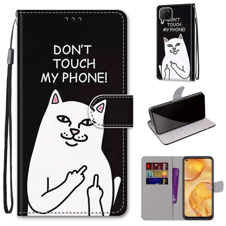 Coloured Drawing Cross Texture Horizontal Flip PU Leather Case with Holder & Card Slots & Wallet & Lanyard, For Huawei Mate 20 Lite / Maimang 7, For Huawei nova 6 SE / P40 Lite, For Huawei P smart 2020, For Huawei P20 Lite / nova 3e
