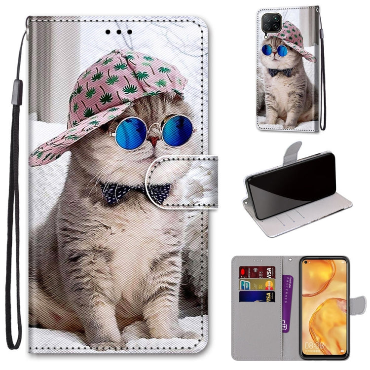Coloured Drawing Cross Texture Horizontal Flip PU Leather Case with Holder & Card Slots & Wallet & Lanyard, For Huawei Mate 20 Lite / Maimang 7, For Huawei nova 6 SE / P40 Lite, For Huawei P smart 2020, For Huawei P20 Lite / nova 3e