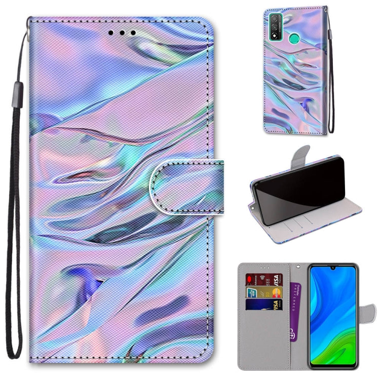 Coloured Drawing Cross Texture Horizontal Flip PU Leather Case with Holder & Card Slots & Wallet & Lanyard, For Huawei Mate 20 Lite / Maimang 7, For Huawei nova 6 SE / P40 Lite, For Huawei P smart 2020, For Huawei P20 Lite / nova 3e