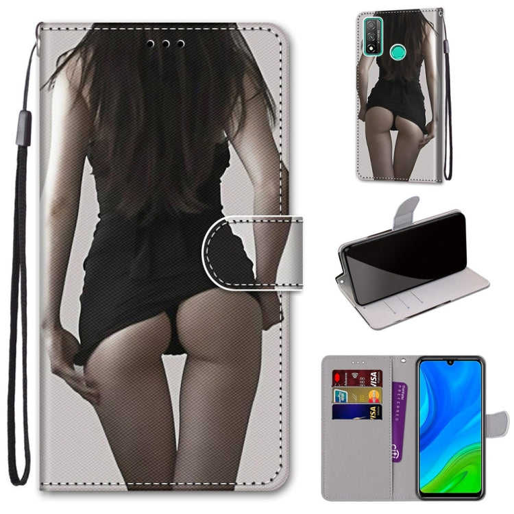 Coloured Drawing Cross Texture Horizontal Flip PU Leather Case with Holder & Card Slots & Wallet & Lanyard, For Huawei Mate 20 Lite / Maimang 7, For Huawei nova 6 SE / P40 Lite, For Huawei P smart 2020, For Huawei P20 Lite / nova 3e