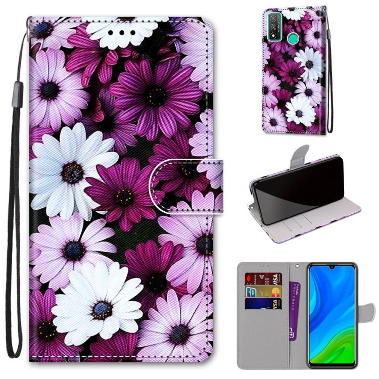 Coloured Drawing Cross Texture Horizontal Flip PU Leather Case with Holder & Card Slots & Wallet & Lanyard, For Huawei Mate 20 Lite / Maimang 7, For Huawei nova 6 SE / P40 Lite, For Huawei P smart 2020, For Huawei P20 Lite / nova 3e