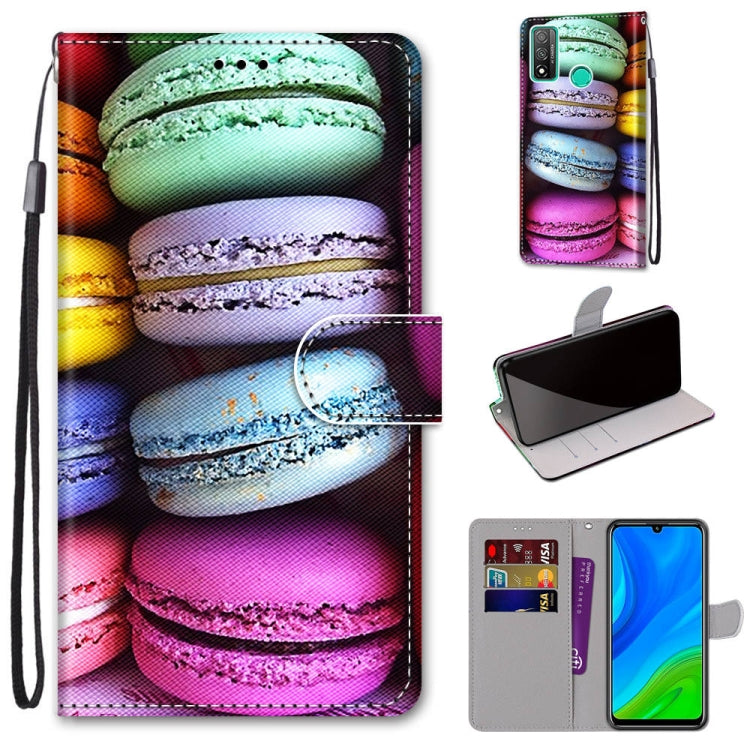 Coloured Drawing Cross Texture Horizontal Flip PU Leather Case with Holder & Card Slots & Wallet & Lanyard, For Huawei Mate 20 Lite / Maimang 7, For Huawei nova 6 SE / P40 Lite, For Huawei P smart 2020, For Huawei P20 Lite / nova 3e