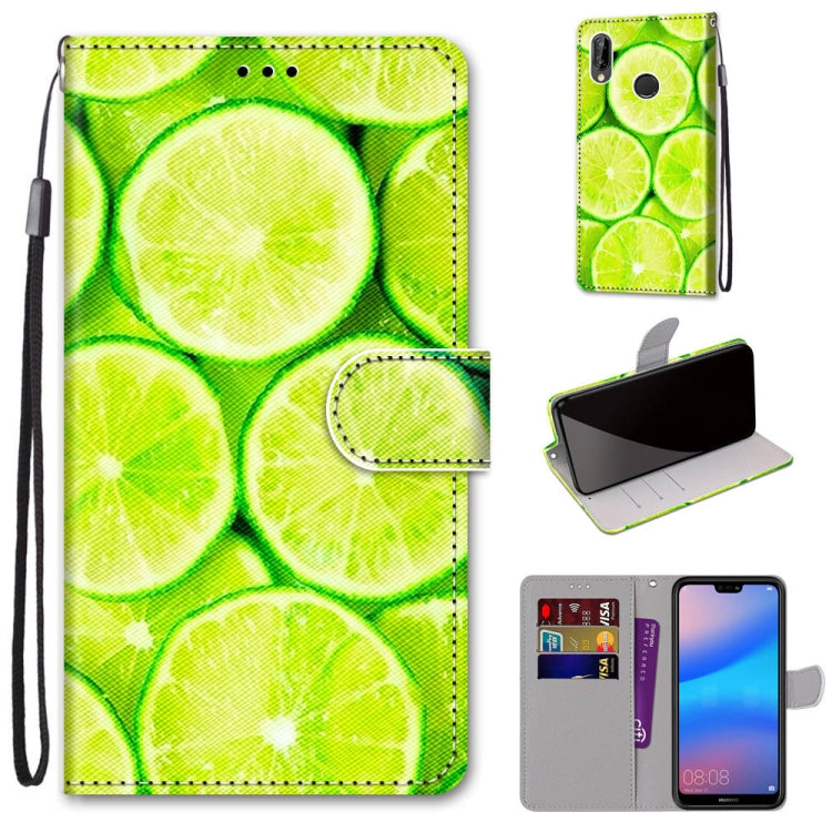 Coloured Drawing Cross Texture Horizontal Flip PU Leather Case with Holder & Card Slots & Wallet & Lanyard, For Huawei Mate 20 Lite / Maimang 7, For Huawei nova 6 SE / P40 Lite, For Huawei P smart 2020, For Huawei P20 Lite / nova 3e
