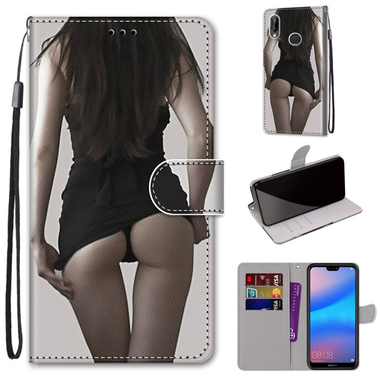 Coloured Drawing Cross Texture Horizontal Flip PU Leather Case with Holder & Card Slots & Wallet & Lanyard, For Huawei Mate 20 Lite / Maimang 7, For Huawei nova 6 SE / P40 Lite, For Huawei P smart 2020, For Huawei P20 Lite / nova 3e