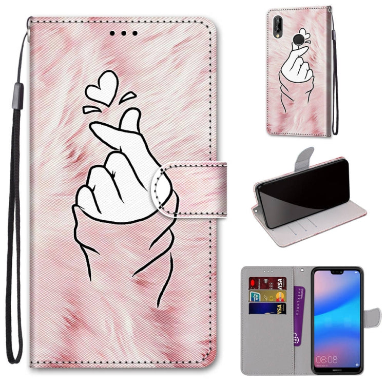 Coloured Drawing Cross Texture Horizontal Flip PU Leather Case with Holder & Card Slots & Wallet & Lanyard, For Huawei Mate 20 Lite / Maimang 7, For Huawei nova 6 SE / P40 Lite, For Huawei P smart 2020, For Huawei P20 Lite / nova 3e
