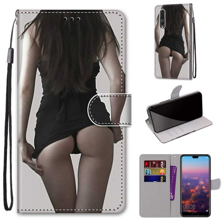 Coloured Drawing Cross Texture Horizontal Flip PU Leather Case with Holder & Card Slots & Wallet & Lanyard, For Huawei P20 Pro, For Huawei P30, For Huawei P30 Lite, For Huawei P30 Pro