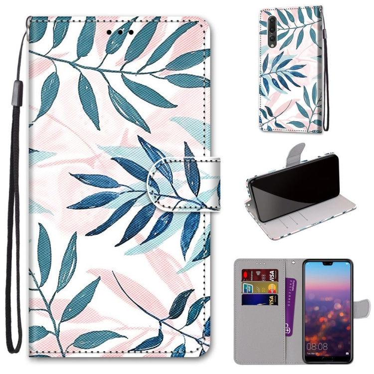 Coloured Drawing Cross Texture Horizontal Flip PU Leather Case with Holder & Card Slots & Wallet & Lanyard, For Huawei P20 Pro, For Huawei P30, For Huawei P30 Lite, For Huawei P30 Pro