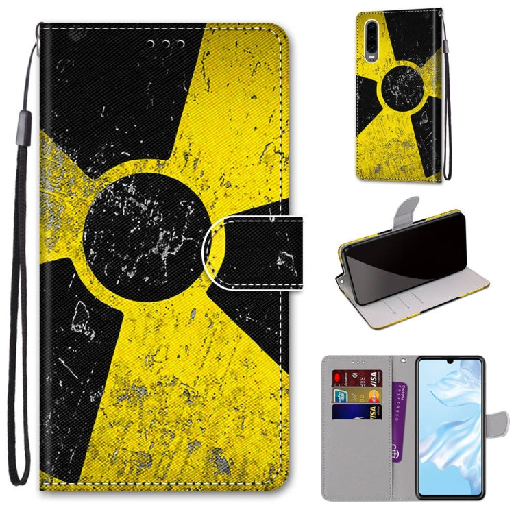 Coloured Drawing Cross Texture Horizontal Flip PU Leather Case with Holder & Card Slots & Wallet & Lanyard, For Huawei P20 Pro, For Huawei P30, For Huawei P30 Lite, For Huawei P30 Pro