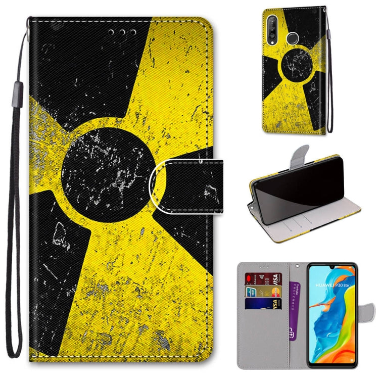 Coloured Drawing Cross Texture Horizontal Flip PU Leather Case with Holder & Card Slots & Wallet & Lanyard, For Huawei P20 Pro, For Huawei P30, For Huawei P30 Lite, For Huawei P30 Pro