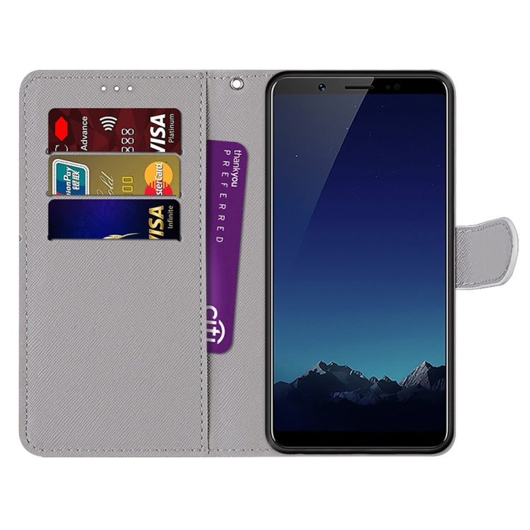 Coloured Drawing Cross Texture Horizontal Flip PU Leather Case with Holder & Card Slots & Wallet & Lanyard, For Huawei P40 Lite E / Y7p, For Huawei P smart Z / Y9 Prime, For Huawei P smart+ 2019 / Enjoy 9s, For Huawei Honor V9 Play