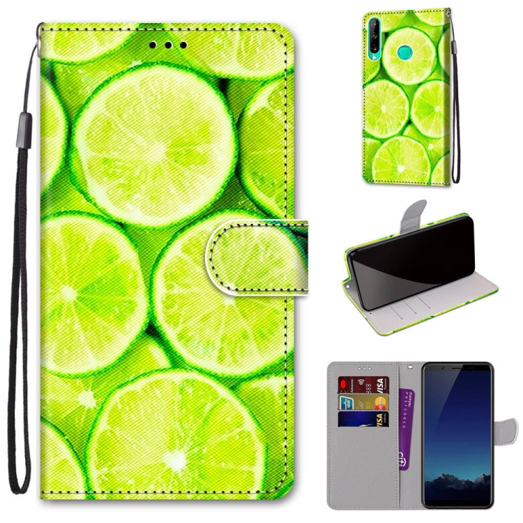 Coloured Drawing Cross Texture Horizontal Flip PU Leather Case with Holder & Card Slots & Wallet & Lanyard, For Huawei P40 Lite E / Y7p, For Huawei P smart Z / Y9 Prime, For Huawei P smart+ 2019 / Enjoy 9s, For Huawei Honor V9 Play