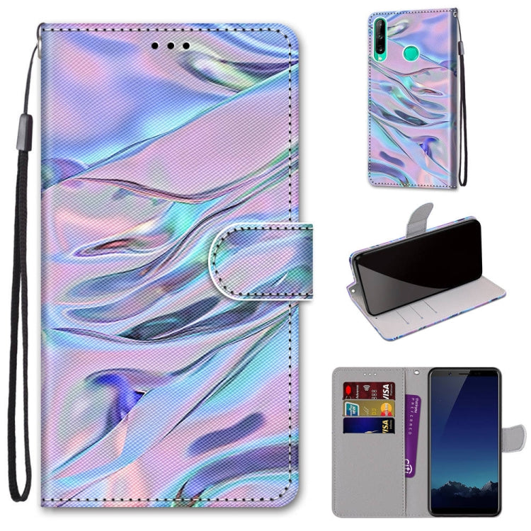 Coloured Drawing Cross Texture Horizontal Flip PU Leather Case with Holder & Card Slots & Wallet & Lanyard, For Huawei P40 Lite E / Y7p, For Huawei P smart Z / Y9 Prime, For Huawei P smart+ 2019 / Enjoy 9s, For Huawei Honor V9 Play