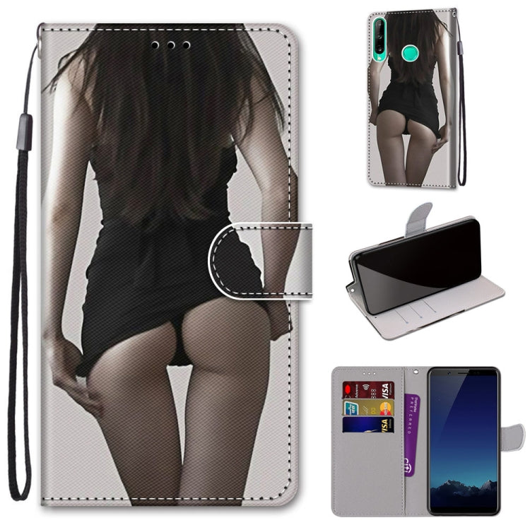 Coloured Drawing Cross Texture Horizontal Flip PU Leather Case with Holder & Card Slots & Wallet & Lanyard, For Huawei P40 Lite E / Y7p, For Huawei P smart Z / Y9 Prime, For Huawei P smart+ 2019 / Enjoy 9s, For Huawei Honor V9 Play