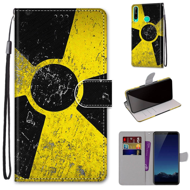 Coloured Drawing Cross Texture Horizontal Flip PU Leather Case with Holder & Card Slots & Wallet & Lanyard, For Huawei P40 Lite E / Y7p, For Huawei P smart Z / Y9 Prime, For Huawei P smart+ 2019 / Enjoy 9s, For Huawei Honor V9 Play