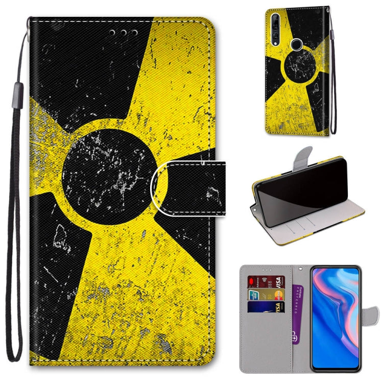 Coloured Drawing Cross Texture Horizontal Flip PU Leather Case with Holder & Card Slots & Wallet & Lanyard, For Huawei P40 Lite E / Y7p, For Huawei P smart Z / Y9 Prime, For Huawei P smart+ 2019 / Enjoy 9s, For Huawei Honor V9 Play