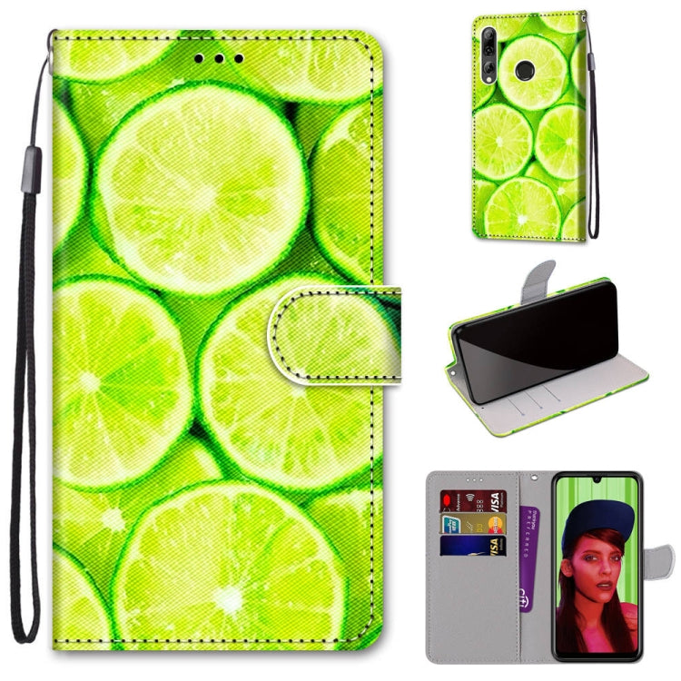 Coloured Drawing Cross Texture Horizontal Flip PU Leather Case with Holder & Card Slots & Wallet & Lanyard, For Huawei P40 Lite E / Y7p, For Huawei P smart Z / Y9 Prime, For Huawei P smart+ 2019 / Enjoy 9s, For Huawei Honor V9 Play